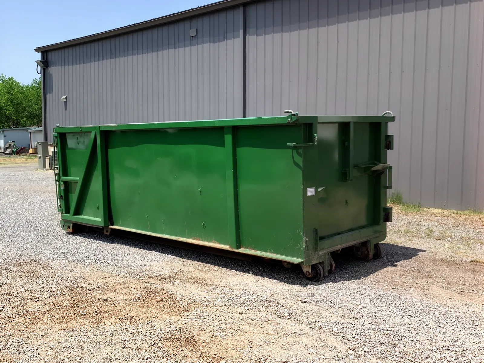 Roll-off dumpster from Turtle Pond Dumpster Rental in Oak Creek, WI